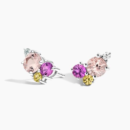 Pink Stud 925 Sterling Earrings