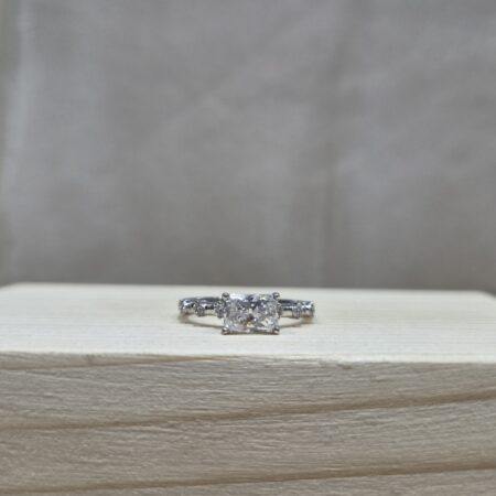 Symphony Tapered Baguette Lab Grown Diamond 925 Sterling Ring
