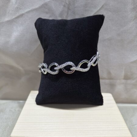 Lilac Lab Grown Diamond 925 Sterling Bracelet