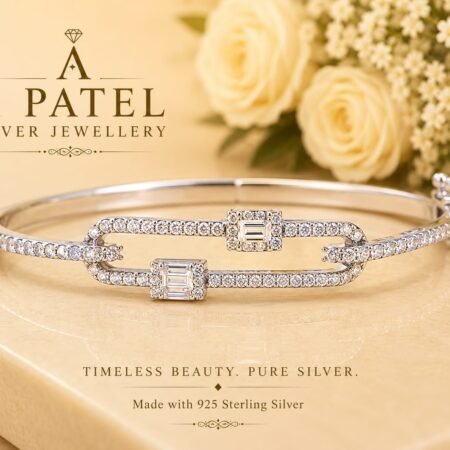 Twin Radiance 925 Sterling Silver Bracelet