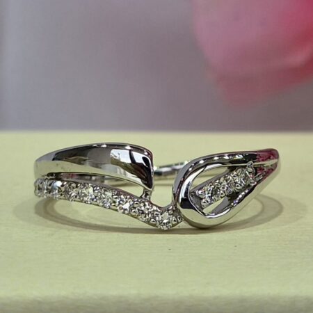 Curve  Lab Grown Diamond 925 Sterling Ring