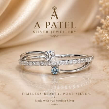 Small Blue Stone Mojo Diamond 925 Sterling Ring