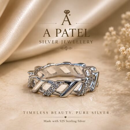 Infinity Chain 925 Sterling Silver Ring